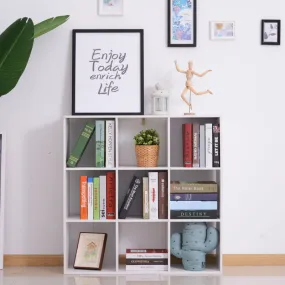 9 Cube Storage Unit& Bookcase in White