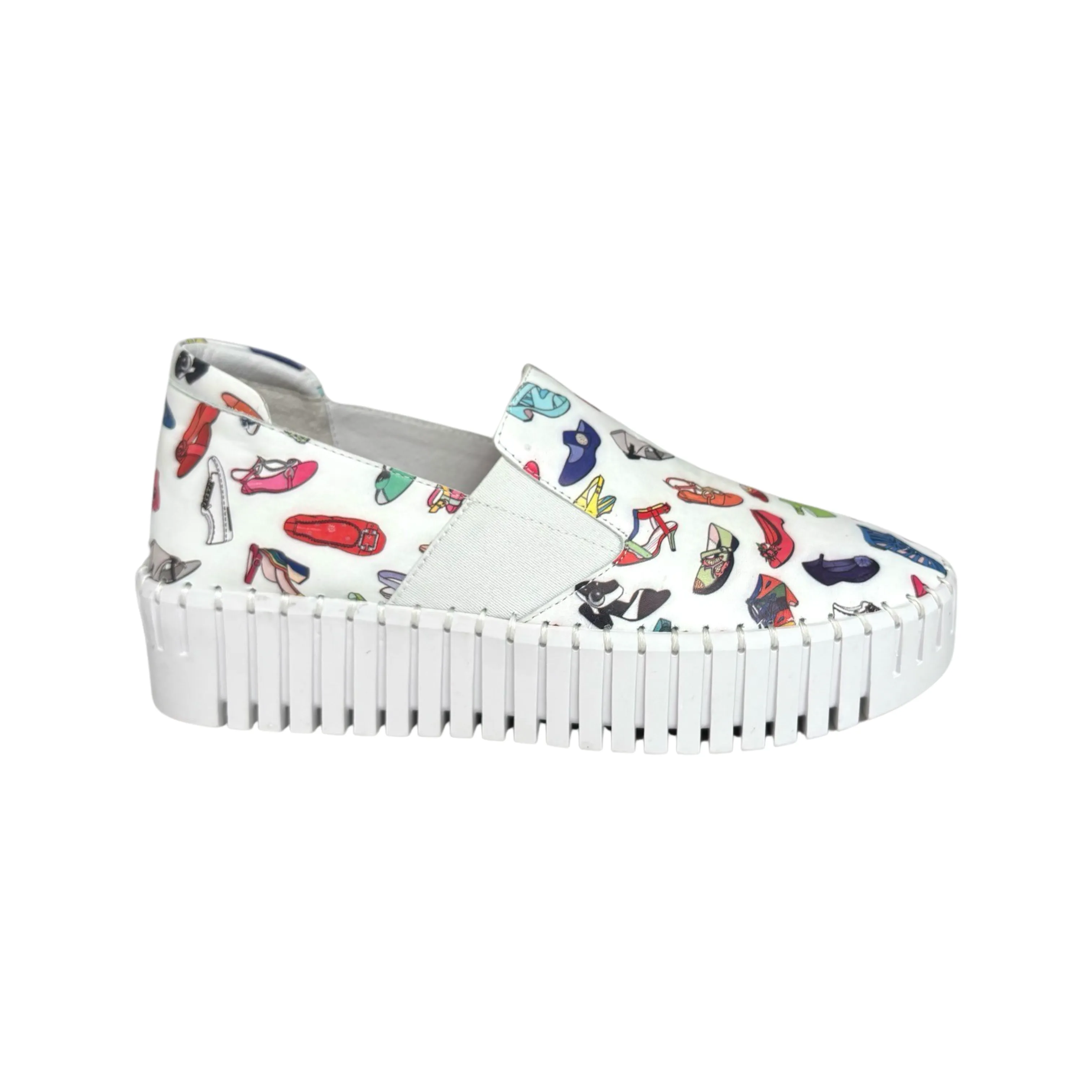 Becca White/Shoe Print Slip On