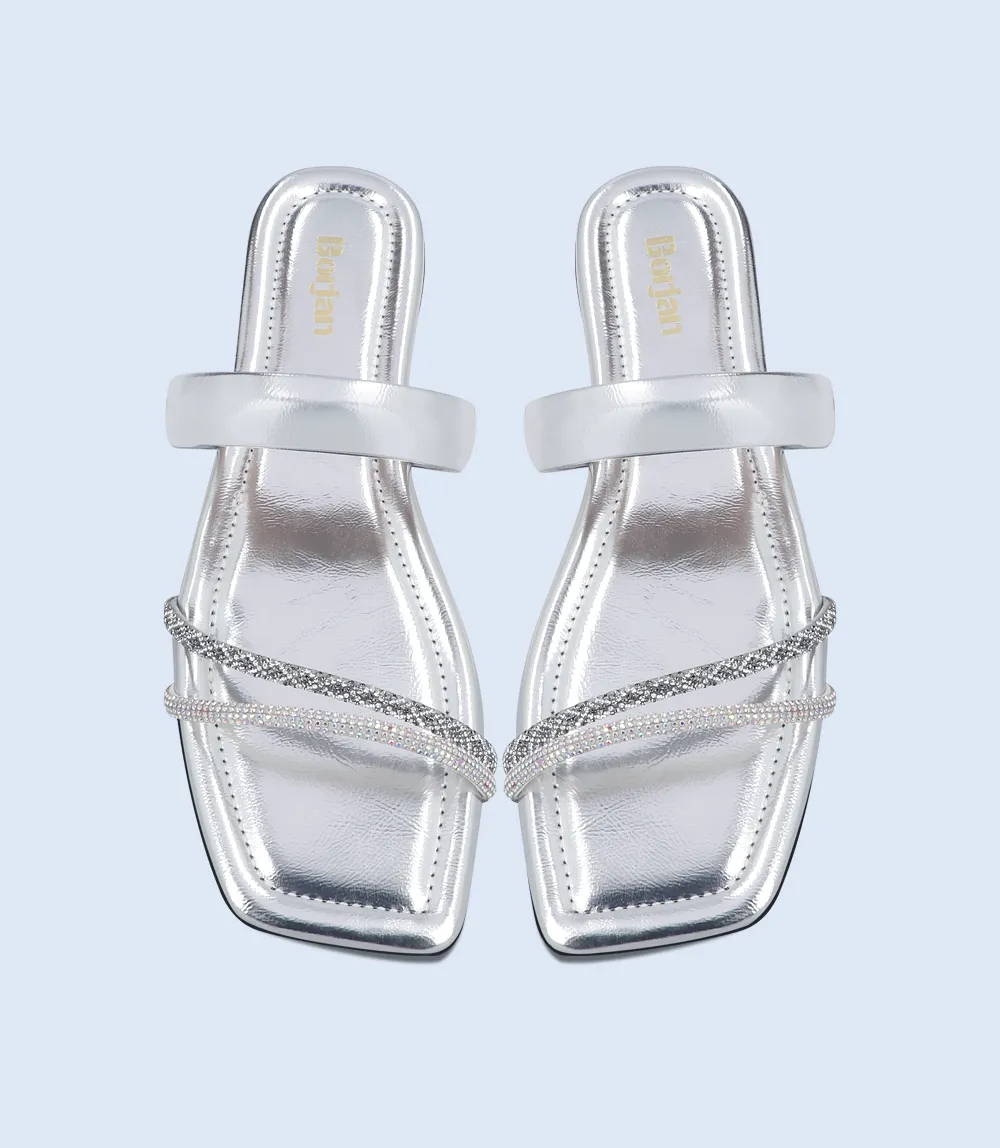 BW10004-SILVER-Women Slipper