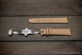 Canvas waterproof watch strap, 17 mm, 18mm, 19 mm, 20 mm, 21 mm, 22 mm, 23mm, 24mm  with a deployment clasp.