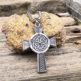 Celtic Cross Knot Stainless Steel Viking Pendant