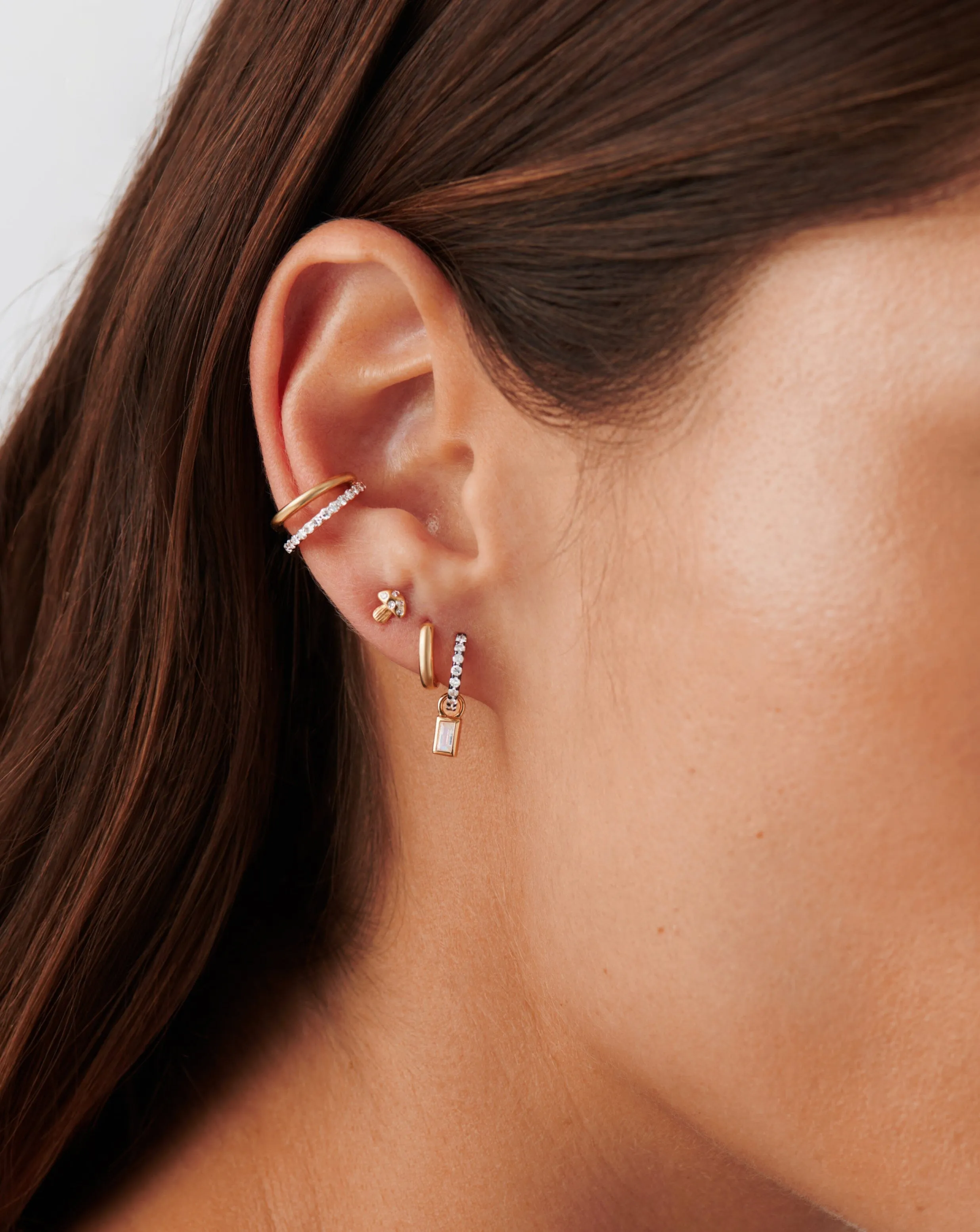 Fine Diamond Double Ear Cuff