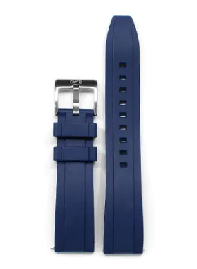 Hitori Blue Rubber Strap