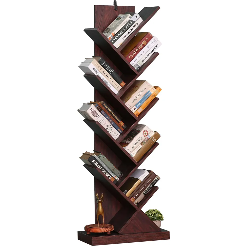 Home Bi 9-Shelf Tree Bookshelf