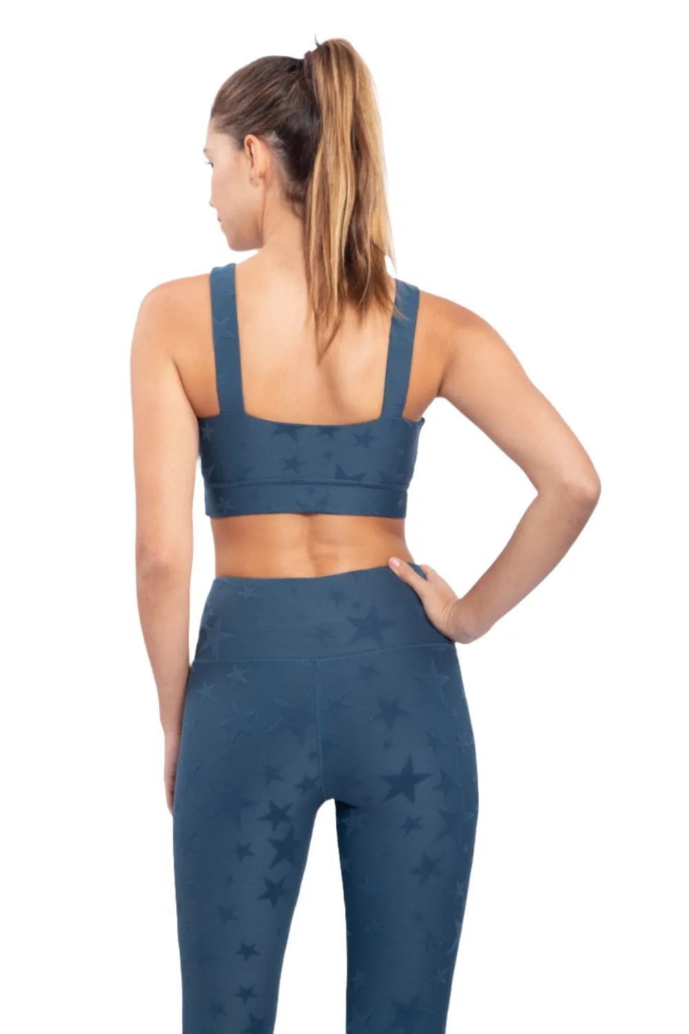 Mono B Seeing Stars Zip Sports Bra AT-A0667 Plus Too