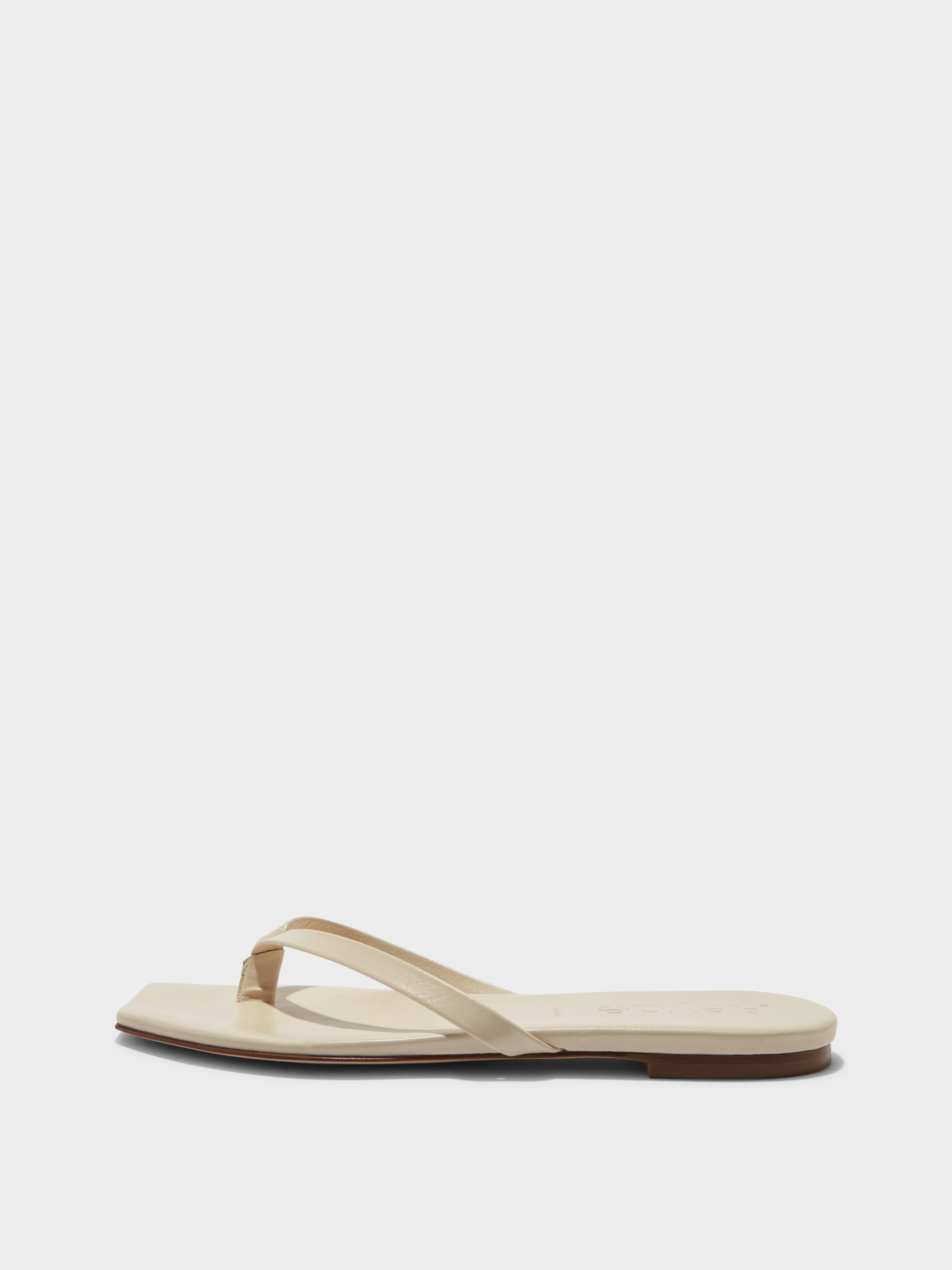 Renee Leather Toe-Post Sandals