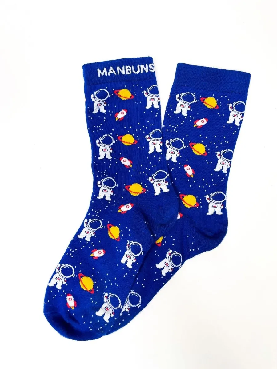 Space Astronaut Unisex Novelty Crew Socks