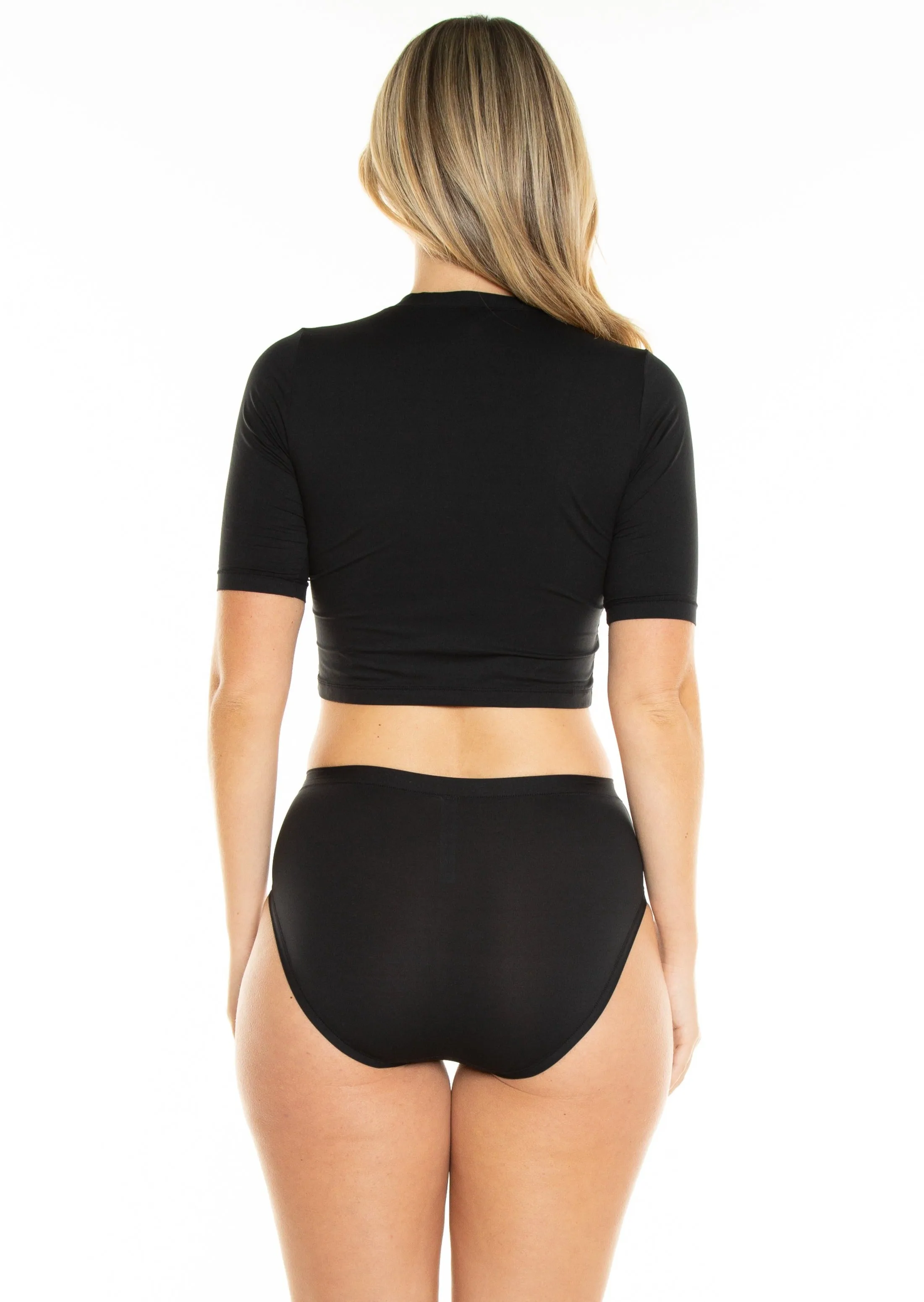 Ultra Lightweight Stretch Knit Crop Top