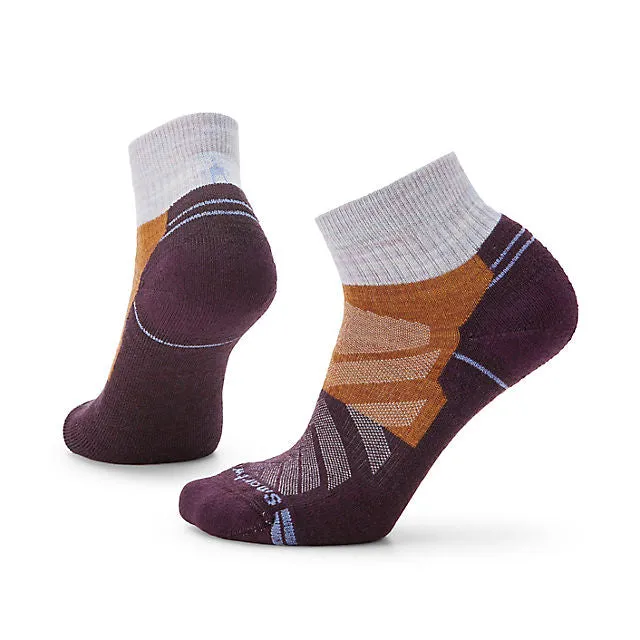 Women's Hike Light Cushion Color Block Pattern Ankle Socks